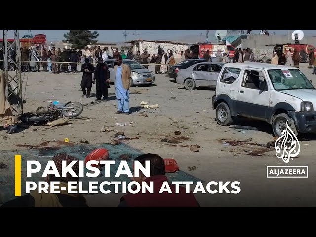 Twin bombings kill at least 28 as Pakistan prepares for elections