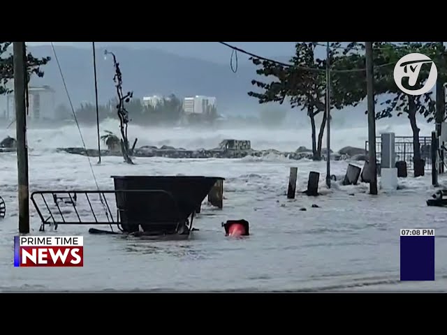 Widespread Flooding of Coastal Areas in Montego Bay | TVJ News