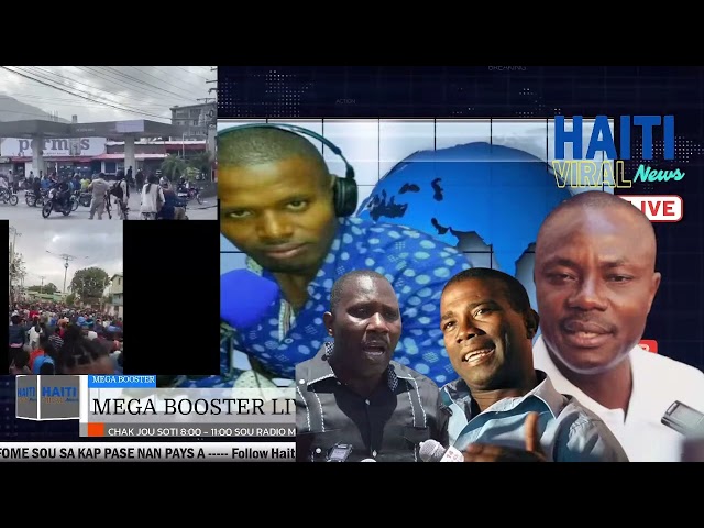 Moise Jean Charles En Direct sou Radio Mega 7 Fevrier 2024 ap bay Detay Kòman La Police manke Touyel