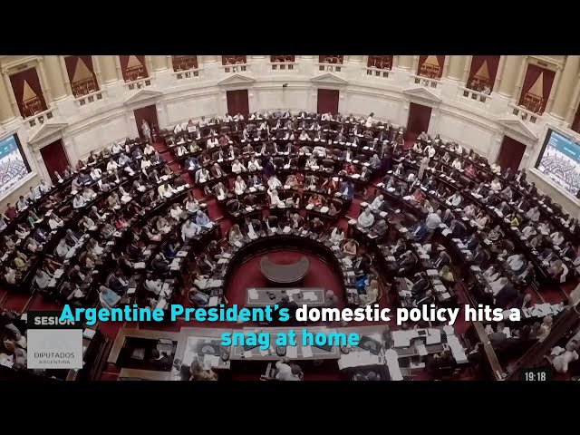 Argentine President’s domestic policy hits a snag at home