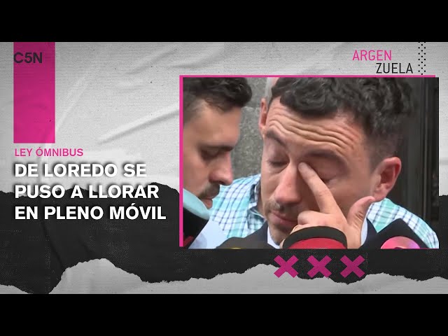 DE LOREDO dijo que "el DESORDEN del GOBIERNO es TOTAL" y se QUEBRÓ en vivo