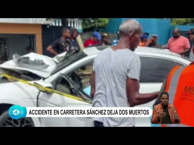 Accidente en carretera Sánchez deja dos muertos