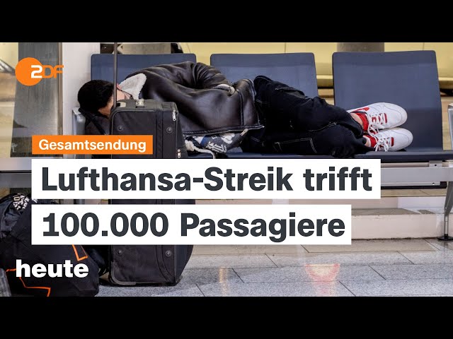 ⁣heute 19 Uhr vom 07.02.2024 Lufthansa Streik, Gaza-Krieg, Erdbebengebiete in der Türkei