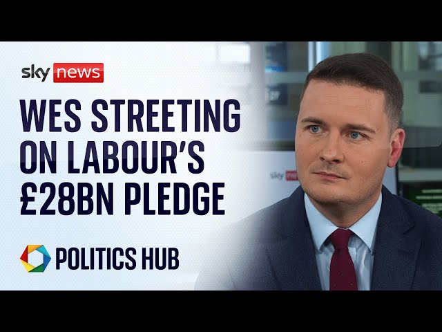 Labour's Wes Streeting pressed on whether Labour will abandon its £28bn green pledge