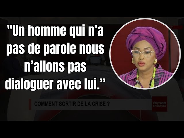 ⁣"Un homme qui n’a pas de parole nous n’allons pas dialoguer avec lui."