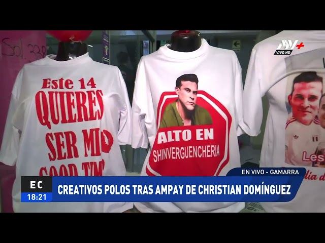 Ampay de Christian Domínguez genera creativos polos que son sensación en Gamarra