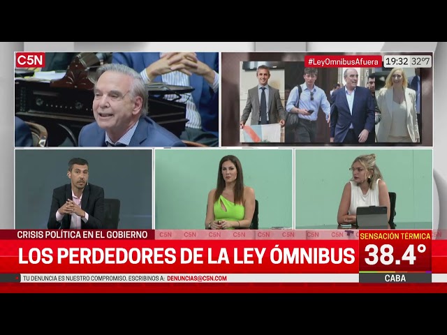 Quiénes son los PERDEDORES en el Gobierno tras el FRACASO de la LEY ÓMNIBUS