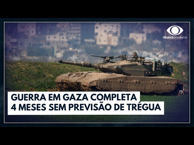 Guerra em Gaza completa 4 meses com mais uma trégua recusada | Jornal da Band