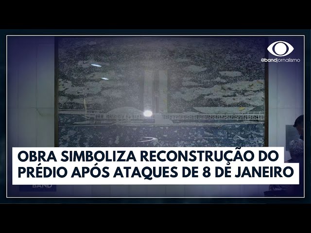 Senado recebe obra de Vik Muniz que simboliza reconstrução após 8/01 | Jornal da Band