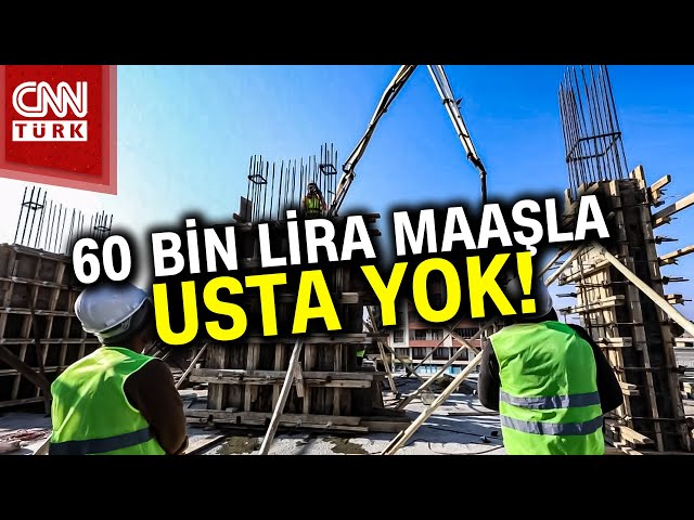 İnşaat Sektöründe Usta Sıkıntısı! 60 Bin Lira Maaşla Usta Bulunamıyor... #Haber