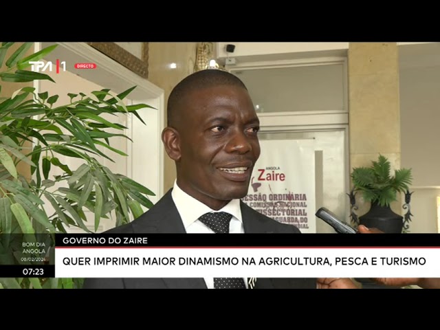 Governo do Zaire - Quer imprimir maior dinamismo na agricultura, pesca e turismo