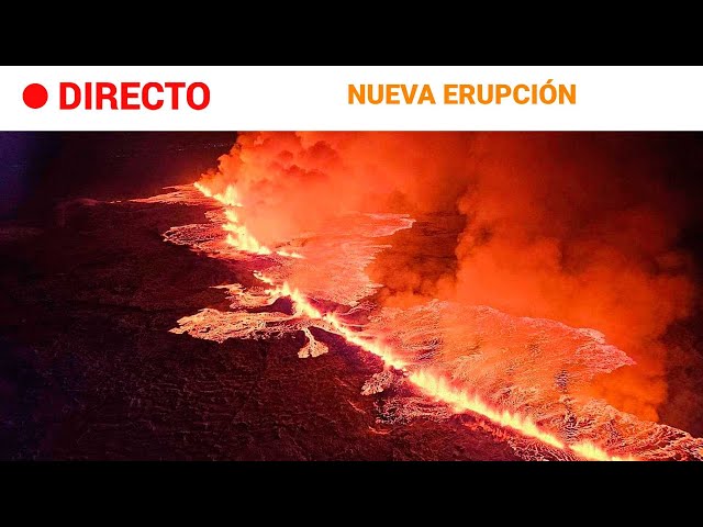 ISLANDIA: TERCERA ERUPCIÓN VOLCÁNICA en el SUROESTE del país | RTVE Noticias