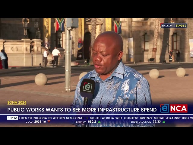 SONA 2024 | Public Works wants to see more infrastructure spend