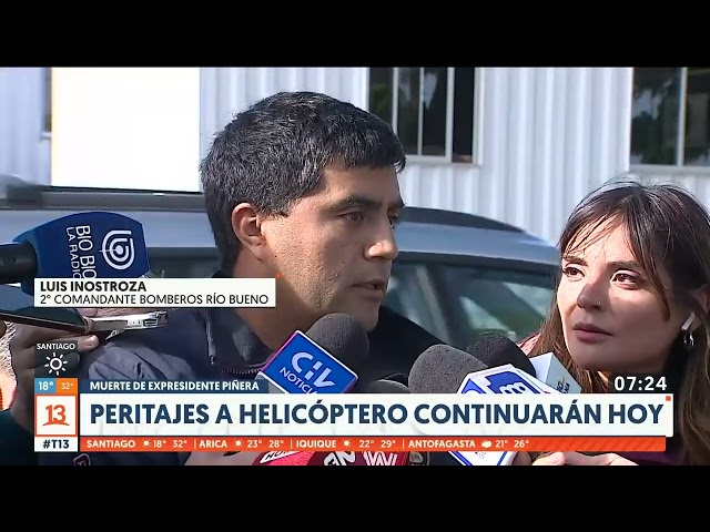 Continúan los peritajes a helicóptero de Sebastián Piñera