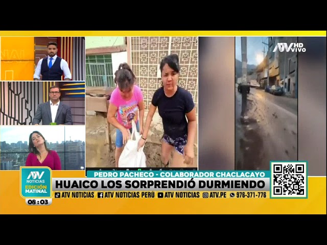 Chaclacayo: Huaico sorprende a la población mientras dormía