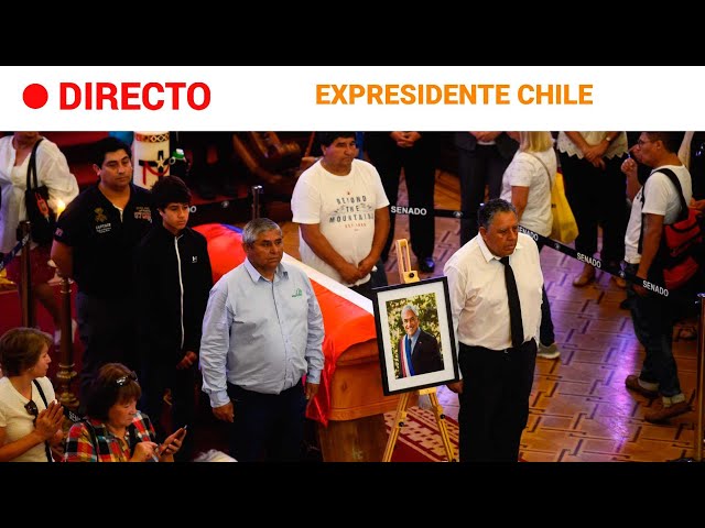 PIÑERA  EN DIRECTO:  ABRE al PÚBLICO su CAPILLA ARDIENTE en SANTIAGO de CHILE | RTVE