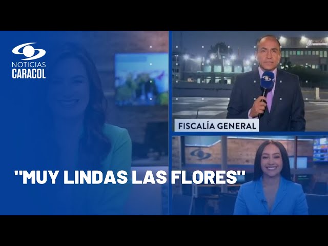 Reportero terminó con gracioso "alias" tras detalle a presentadora de Noticias Caracol