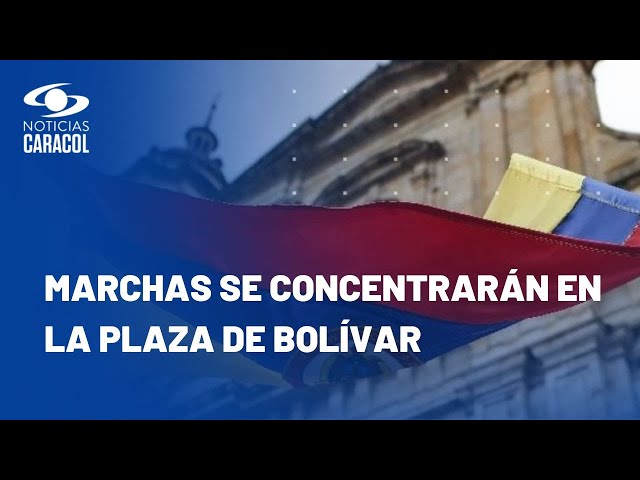 Horas y puntos de encuentro de las marchas en Bogotá hoy