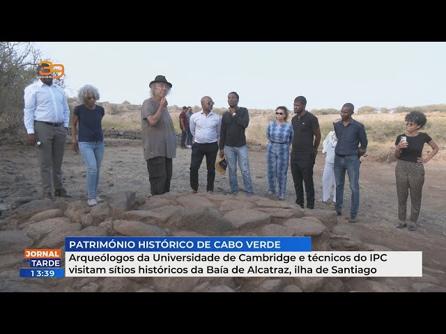 Arqueólogos de Cambridge e técnicos do IPC visitam sítios históricos em Baía de Alcatraz, Santiago