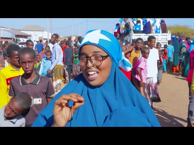 Magaalada Guriceel oo si weyn loogu soo dhaweeyay ciyaartoyda xulka Galmudug