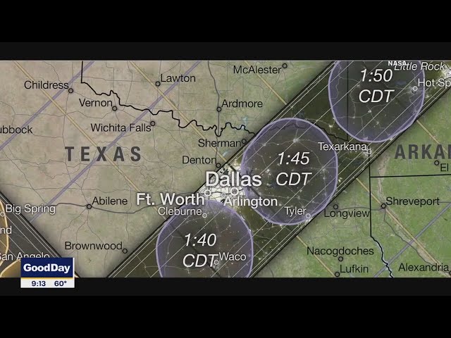 Total solar eclipse to happen over DFW in 2 months