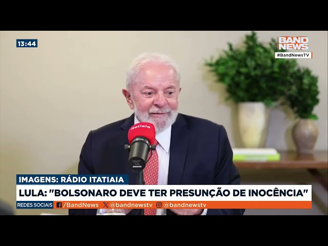 Lula: Bolsonaro deve ter presunção de inocência