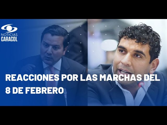 David Racero y David Luna se refieren a las marchas y plantones que se adelantan este jueves