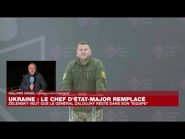 Volodymyr Zelensky remplace le populaire chef de son armée Valery Zaloujny • FRANCE 24