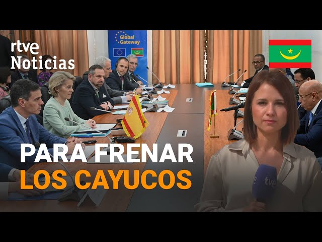 UE - MAURITANIA: SÁNCHEZ y VON DER LEYEN anuncian AYUDAS de 500 MILLONES de EUROS | RTVE Noticias