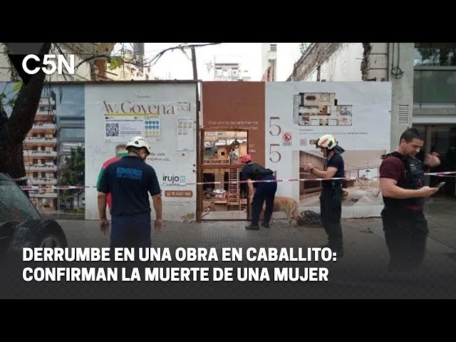 DERRUMBE en una OBRA en CABALLITO: CONFIRMAN la MUERTE de una MUJER