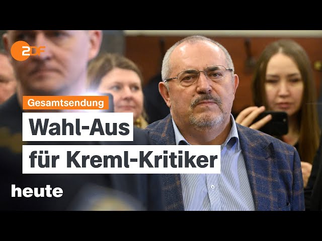 heute 19 Uhr vom 08.02.2024 Wahl-Aus für Kreml-Kritiker, Fregatte "Hessen" bricht auf, Kar