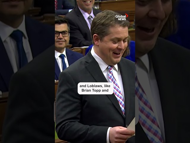 Scheer pokes fun at Liberal ties to Loblaw: “You could run a Superstore”