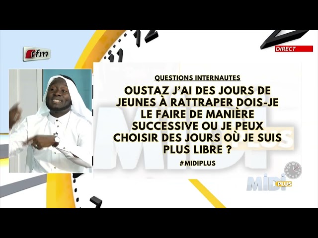 Questions 1: J'ai des jours de jeunes à rattraper dois-je le faire de manière successive ou je.