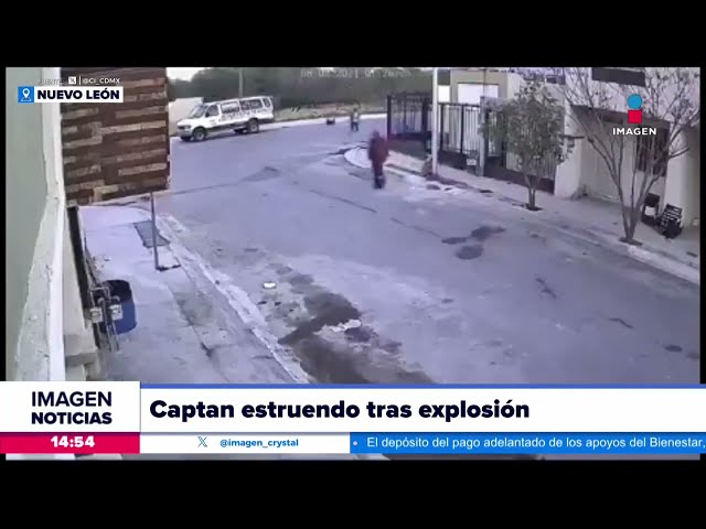 Captan estruendo tras explosión en Monterrey | Noticias con Crystal Mendivil