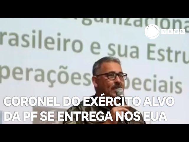 Bernardo Romão, coronel do éxercito, se entrega nos EUA