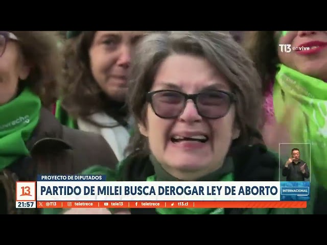 Partido de Milei busca derogar ley de aborto