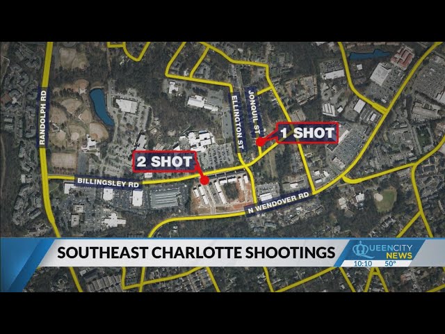 Three shot in southeast Charlotte in separate incidents