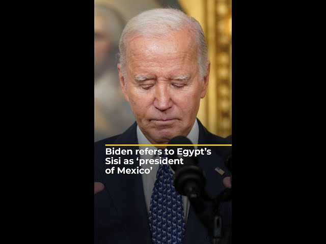 Biden refers to Egypt’s Sisi as ‘president of Mexico’ | AJ #shorts