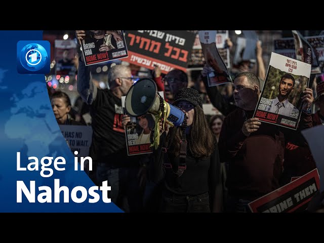 ⁣Demonstrationen in Israel zu möglichem Geisel-Abkommen mit der Hamas