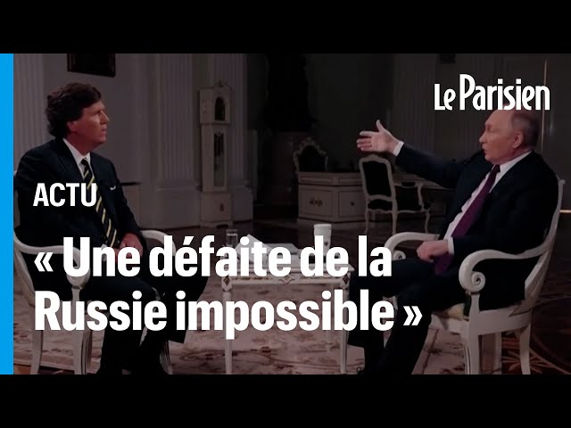 Les moments forts de l’interview de Poutine par le journaliste américain Tucker Carlson