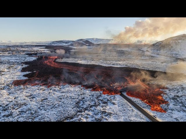 El volcán islandés deja sin calefacción miles de hogares en la península de Reykjanes