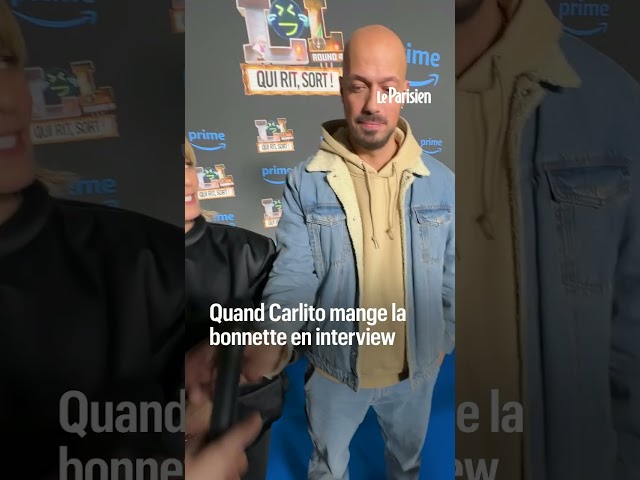 Quand Carlito mange la bonnette de notre micro en pleine interview...