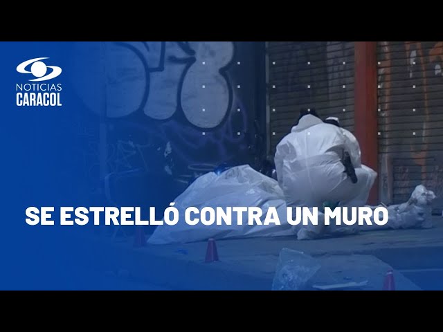 Por esquivar un hueco, motociclista murió en accidente de tránsito en Bogotá