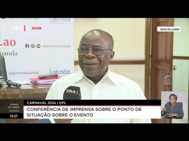 Carnaval 2024|GPL -  Conferência de imprensa sobre o ponto de situação sobre o carnaval