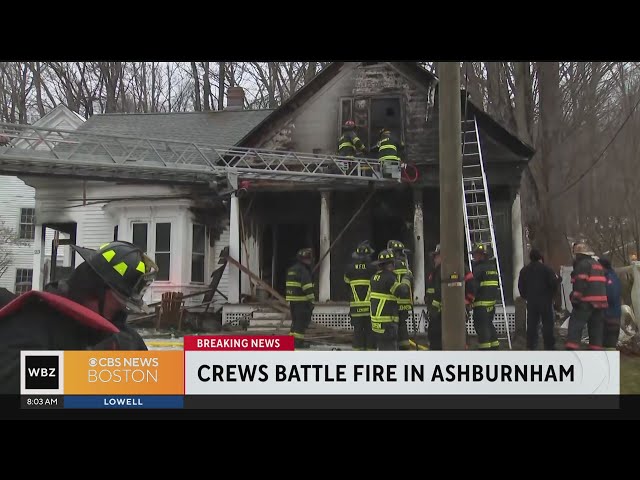 Firefighters battle blaze at Ashburnham home