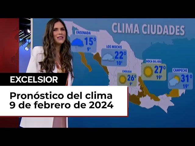 Clima para hoy 9 de febrero de 2024