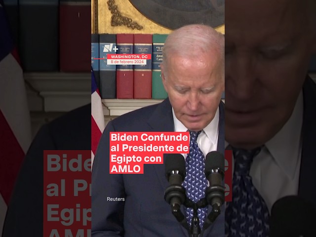 Biden confunde al presidente de Egipto con AMLO #nmas #shorts #biden #amlo