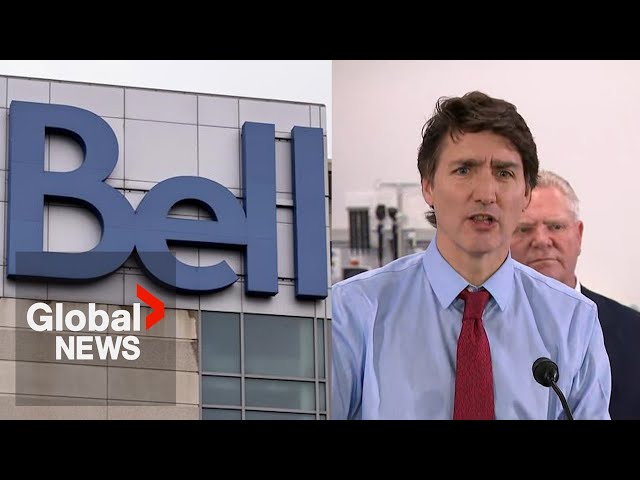 "I'm pretty pissed off": Trudeau blasts Bell layoffs, calls them "garbage decisi