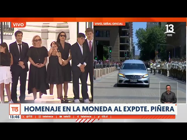 Último homenaje a Sebastián Piñera en La Moneda