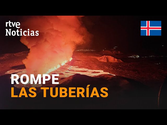 ISLANDIA: La ERUPCIÓN del VOLCÁN deja SIN CALEFACCIÓN a un ÁREA de 35.000 HABITANTES | RTVE